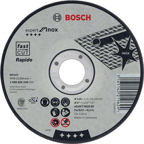Rezna ploča 115x1x22.23 INOX Stanard Bosch(5151)